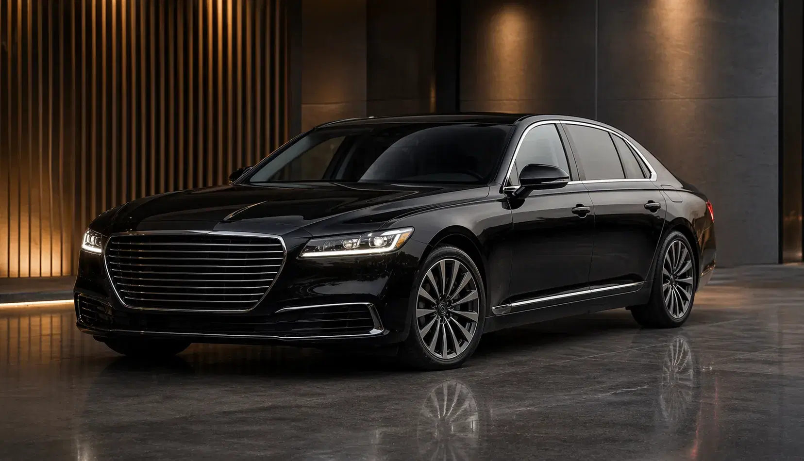 Luxury sedan in the FS Bay Area Limo fleet